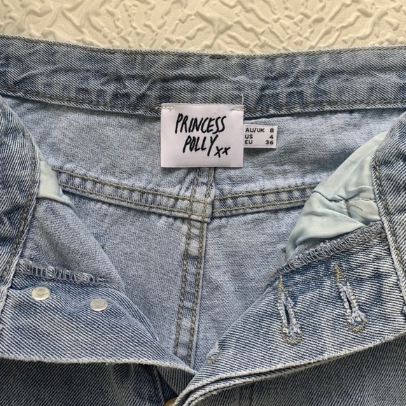 Princess Polly | Angela Cropped Jeans Light Wash Denim - Picture 5 of 8